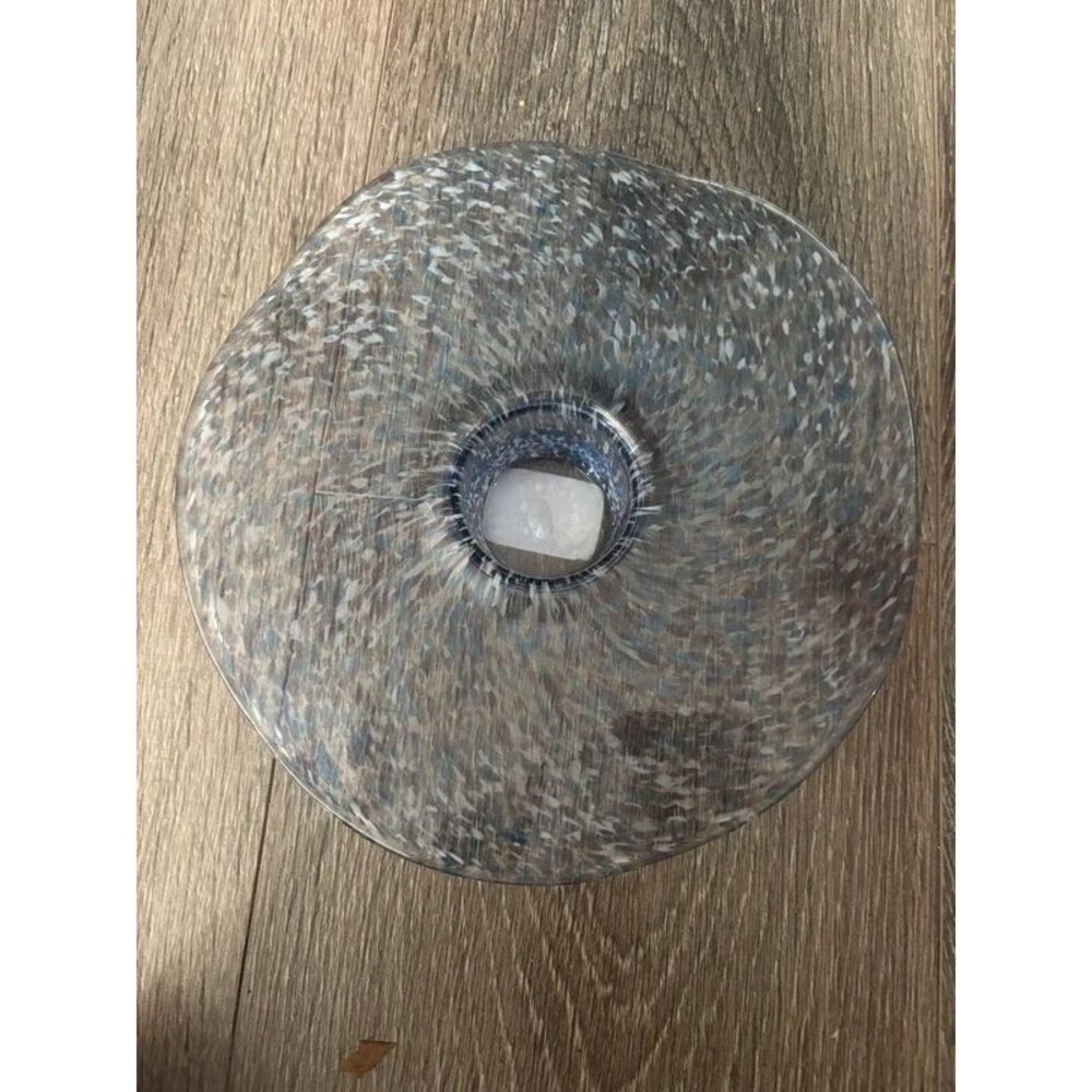 Vintage PartyLite Fantasia Art Glass Votive Holder | Iridescent Sculptural Candl
